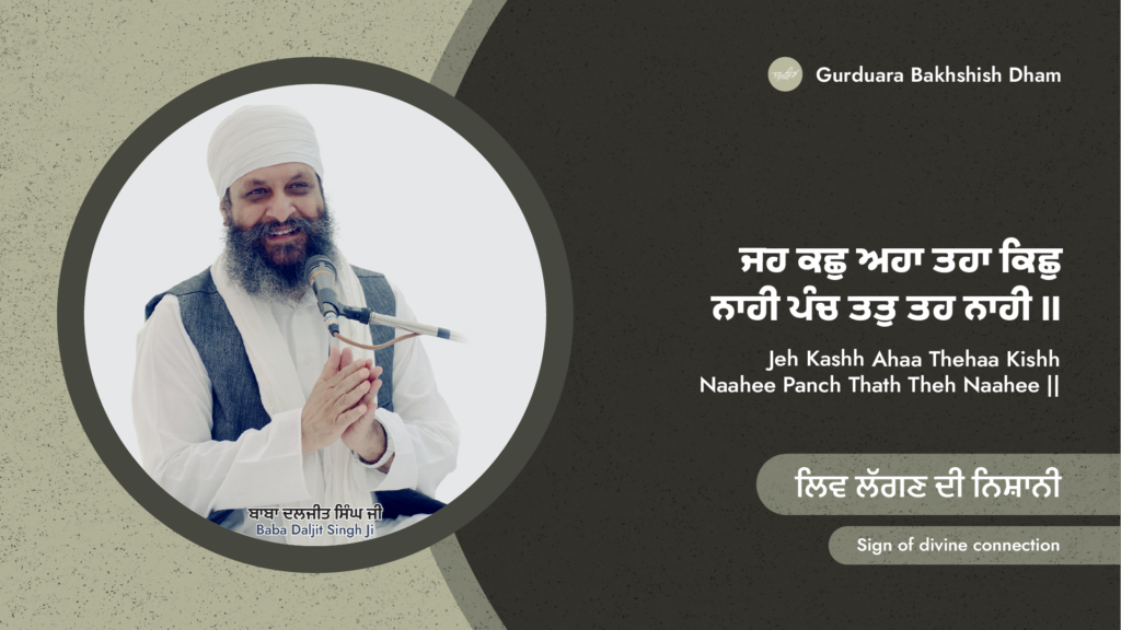 ਲਿਵ ਲੱਗਣ ਦੀ ਨਿਸ਼ਾਨੀ | Sign of divine connection