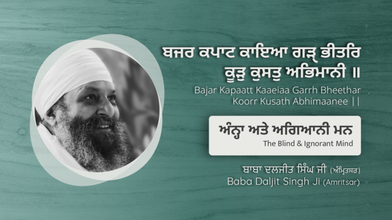 ਅੰਨ੍ਹਾ ਅਤੇ ਅਗਿਆਨੀ ਮਨ | The Blind & Ignorant Mind