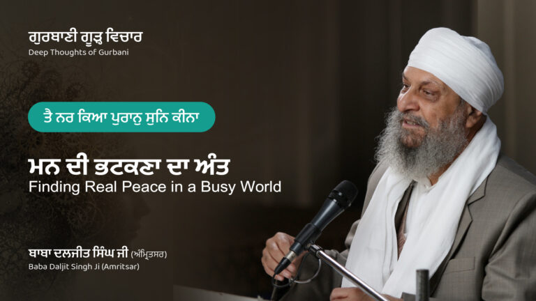ਮਨ ਦੀ ਭਟਕਣਾ ਦਾ ਅੰਤ | Finding Real Peace in a Busy World